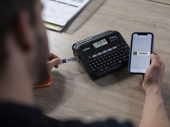Print af label fra labelprinter