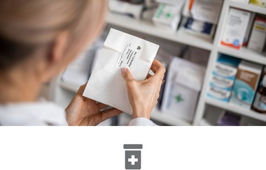 Label på medicin