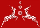 rensdyr julekort