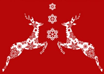 rensdyr julekort