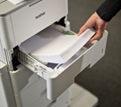 Papirskuffe der lægges papir i
