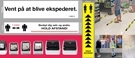 Eksempler på labels printet på en QL-labelprinter
